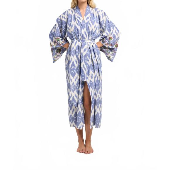 NEW GUADALUPE DESIGN anisa v-neck kimono in lilac - Picture 1 of 10